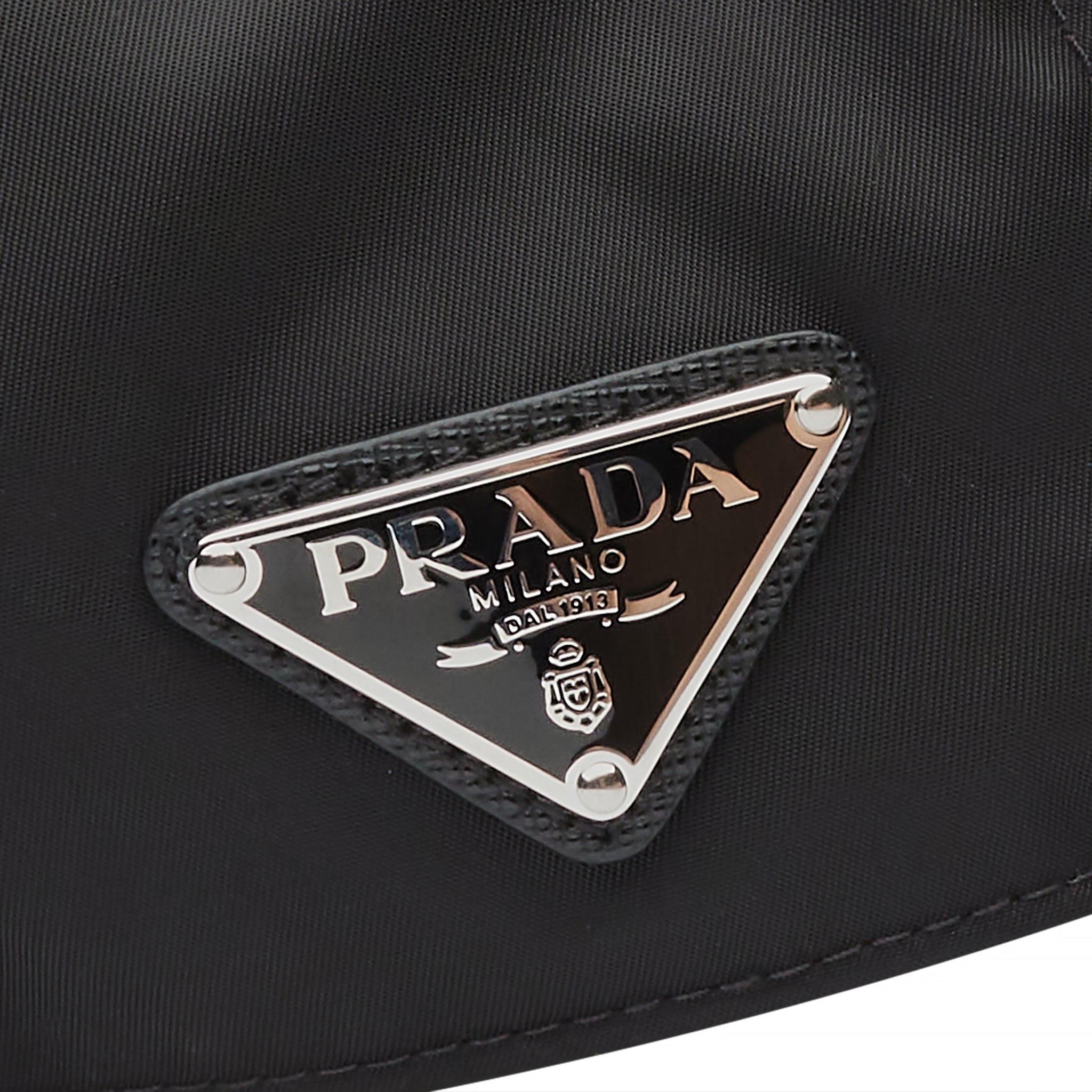 Image of Prada Re-Nylon Black Baseball Cap